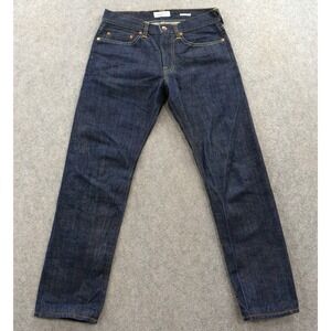Presidents Icarus Jeans Mens 28 Blue Selvedge Straight Raw Indigo Mid Rise Italy